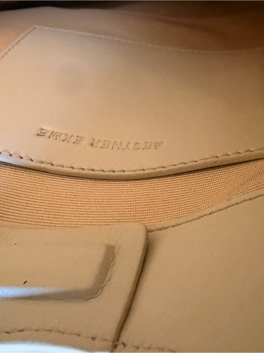 Aesther Ekme midi hobo Minimalist Shoulder Bag in ivory - Picture 5 of 7